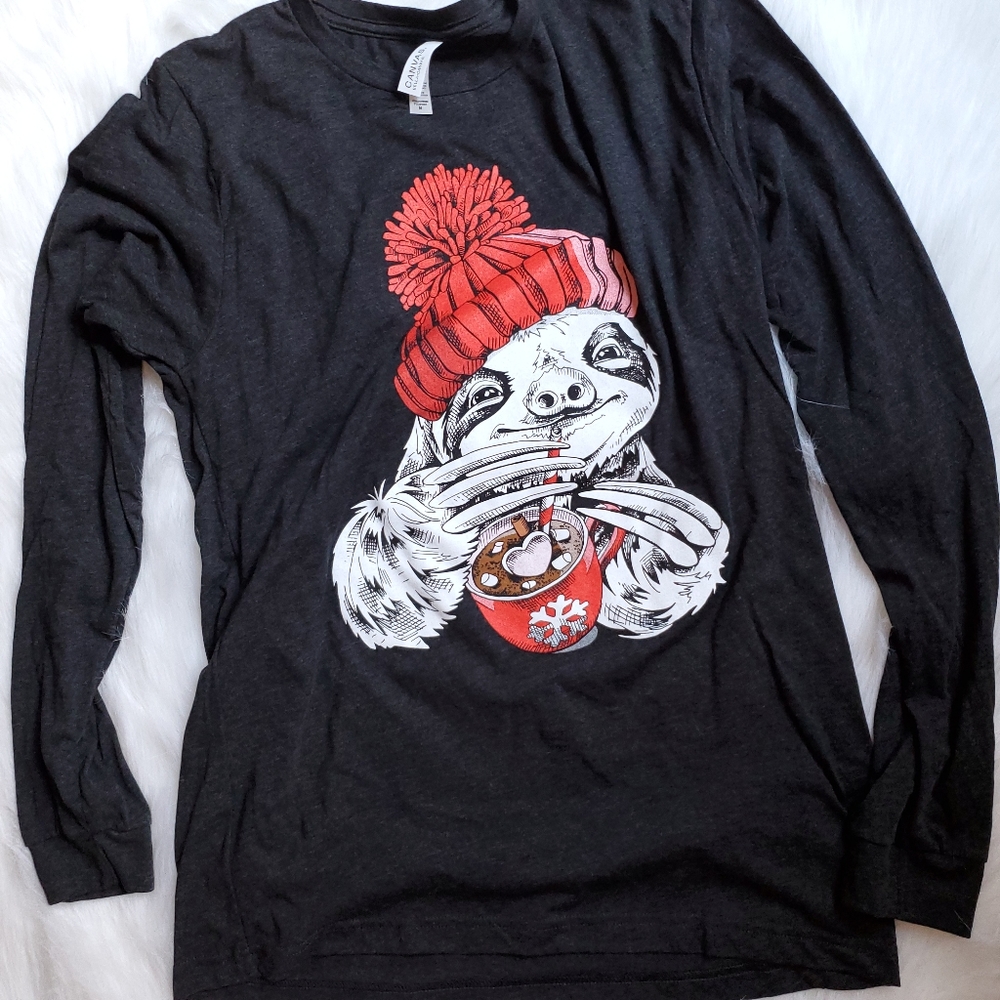 Adorable winter sloth shirts
